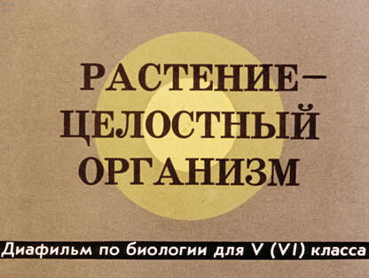 Растение - целостный организм