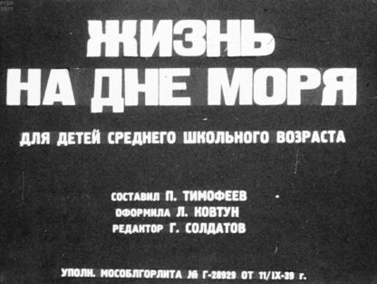 Жизнь на дне моря